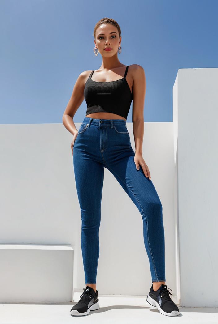 random print high waist stretchy casual leggings pants 111665