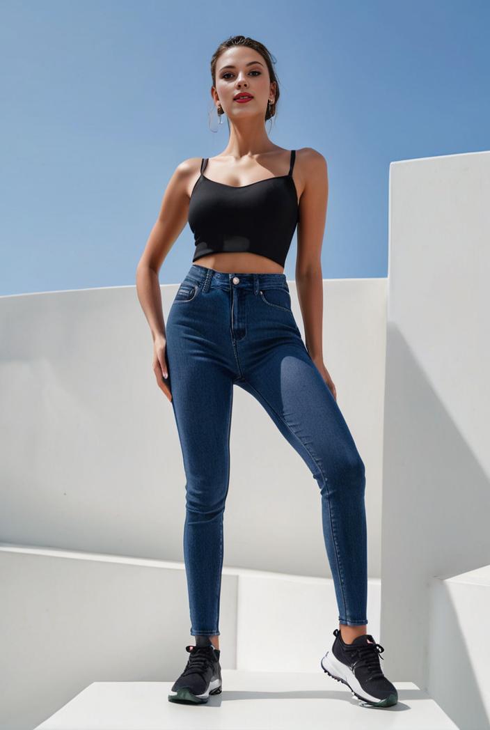 random print high waist stretchy casual leggings pants 111667