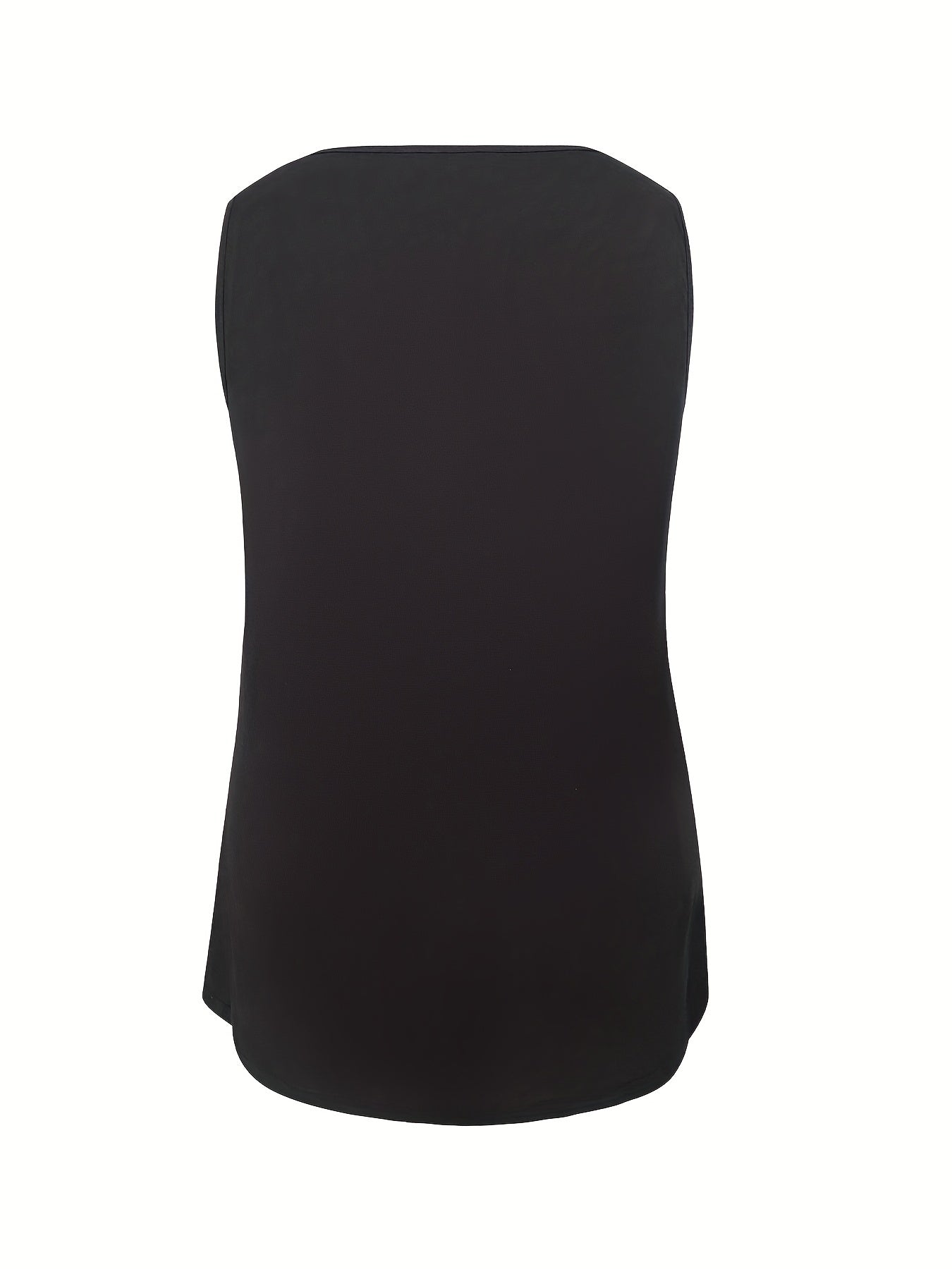 Ruched Round Neck Plus Size Tank Top with Medium Stretch