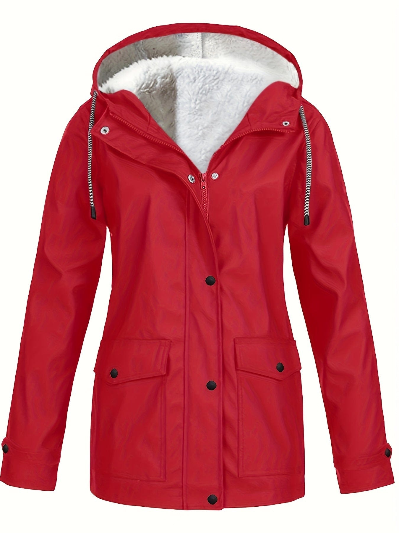 Stylish Drawstring Hooded Trench Coat for Women Versatile Outerwear