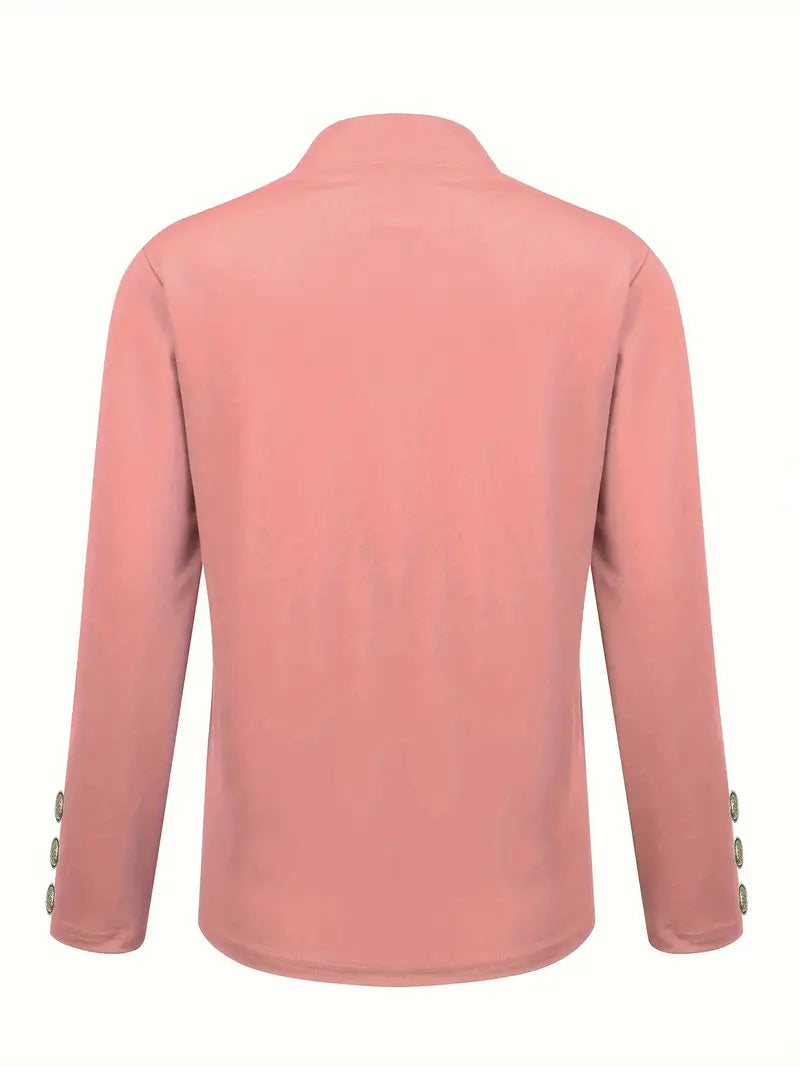 Sophisticated Office Blazer with Stylish Button Detail