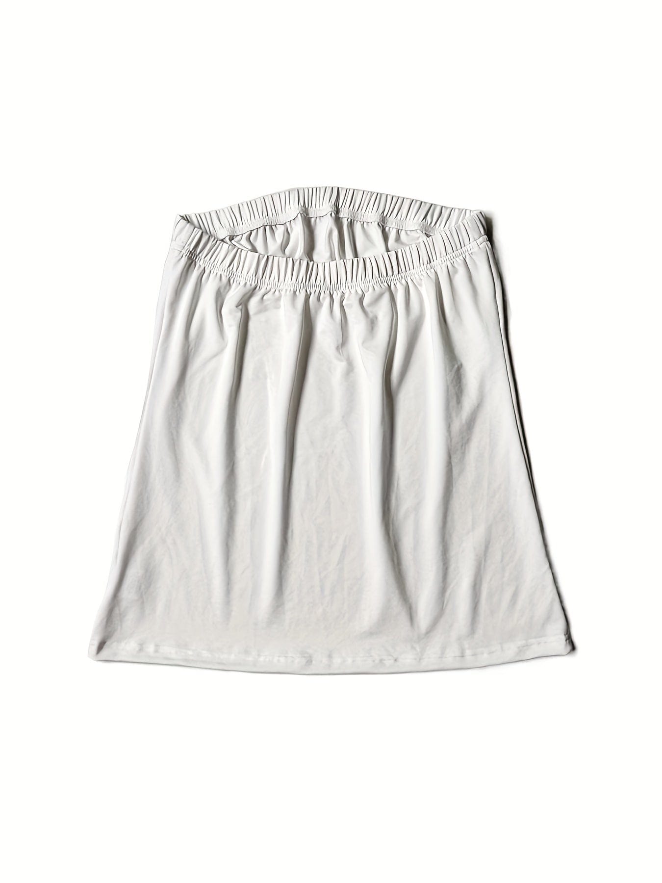 Casual Solid Sleeveless Tube Top Tank Top