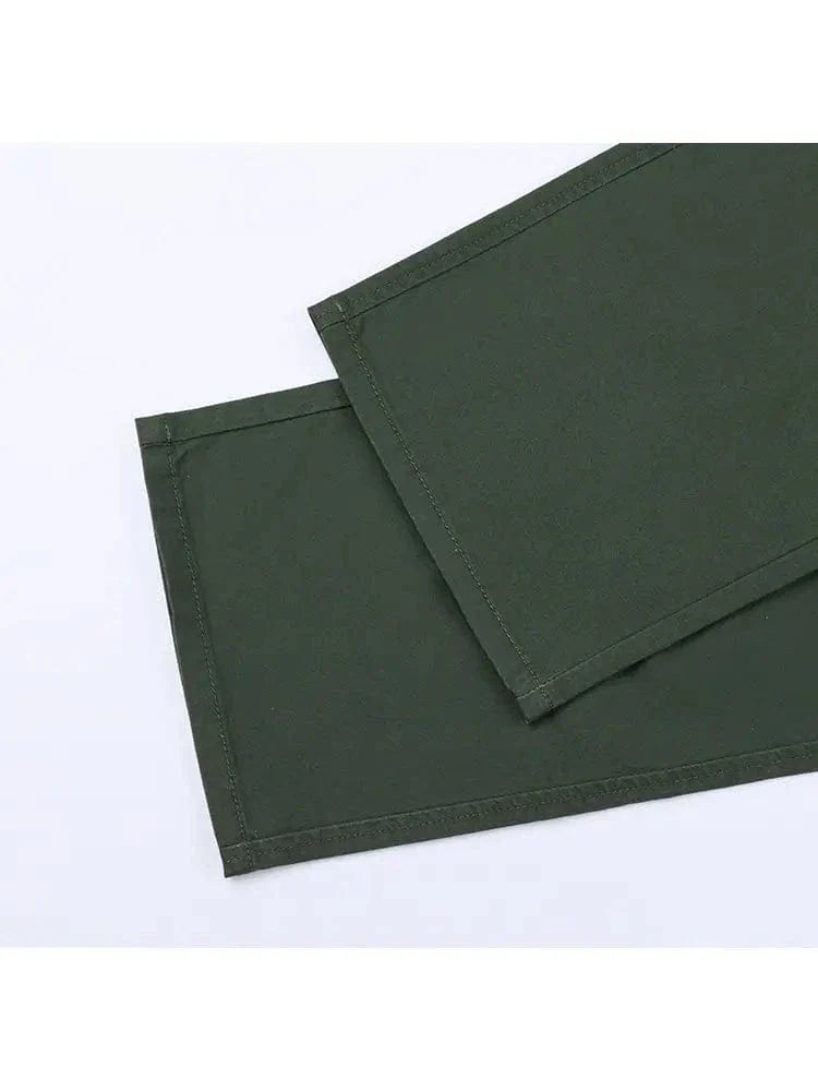 Casual Y2K Cargo Pants with High Waist Pockets