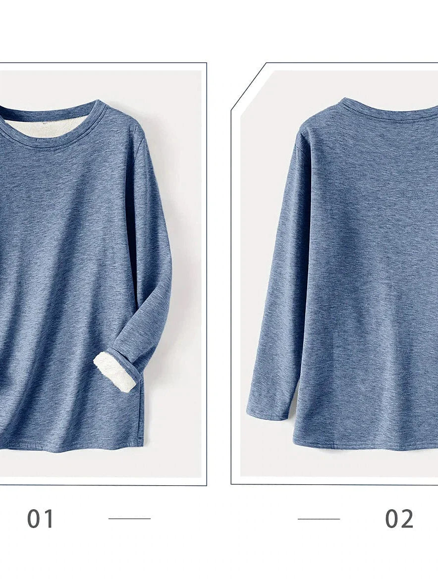 Cozy Sherpa Fleece Lined Women's Sweatshirt