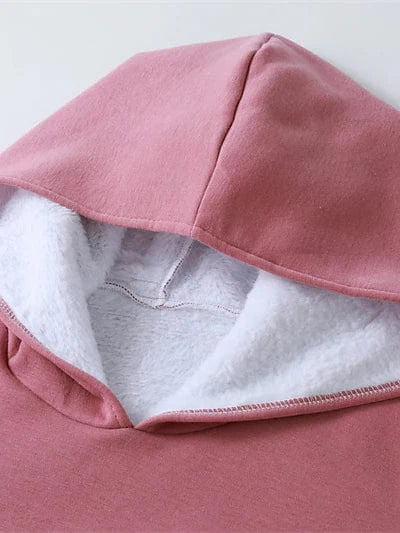 Cozy Sherpa Lined Women's Hoodie Sweatshirt with Trendy Print