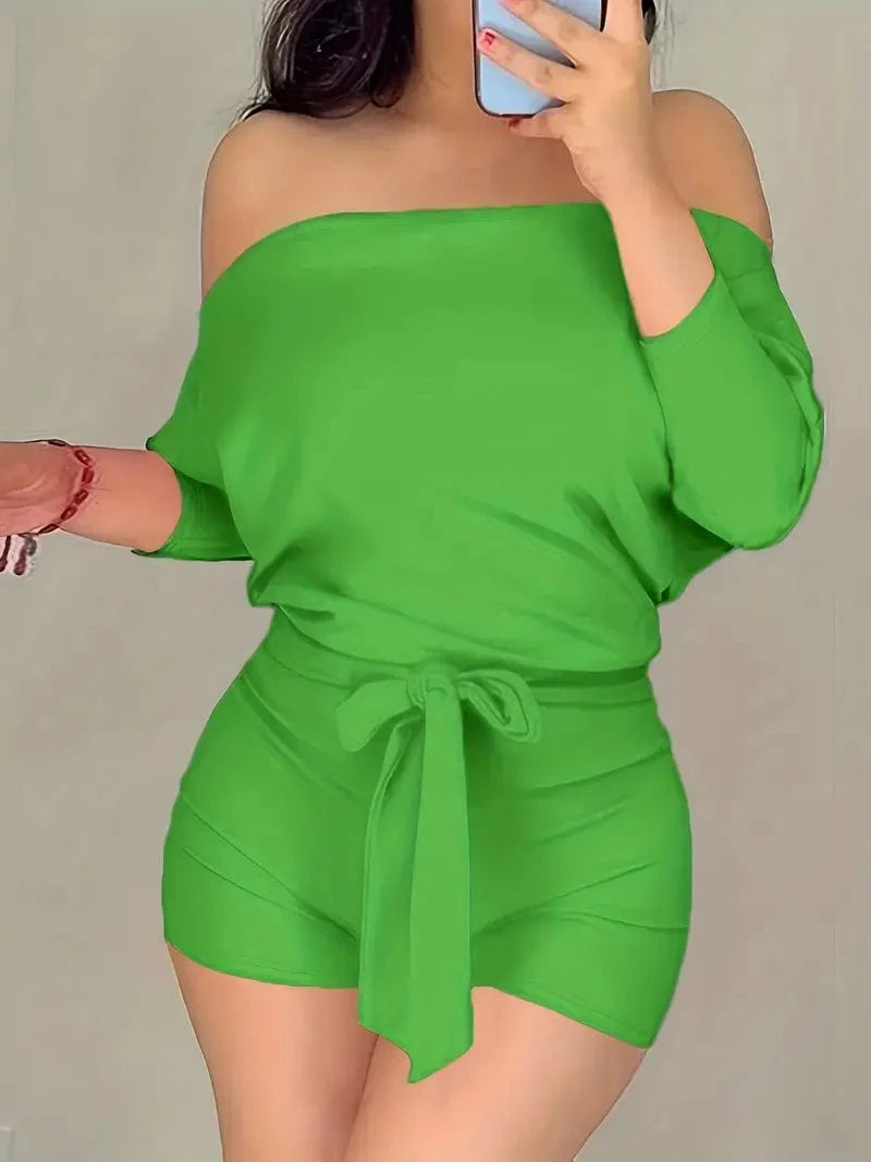 Stylish Off Shoulder Summer Jumpsuit for Women