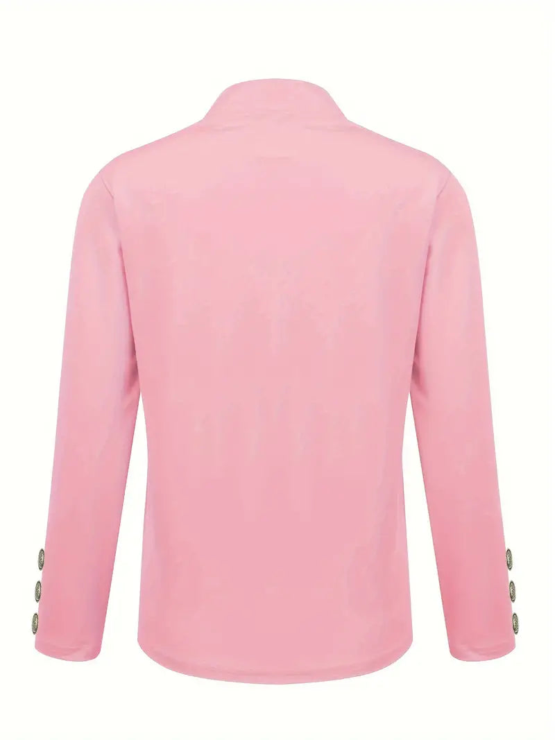 Sophisticated Office Blazer with Stylish Button Detail