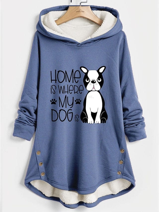 Dog Lover's Cozy Sherpa Fleece Hoodie