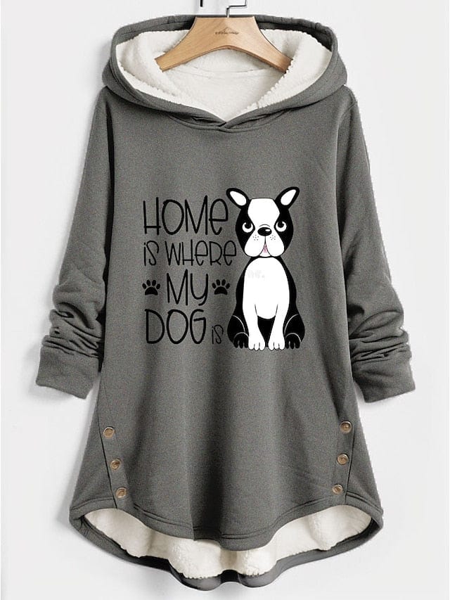Dog Lover's Cozy Sherpa Fleece Hoodie