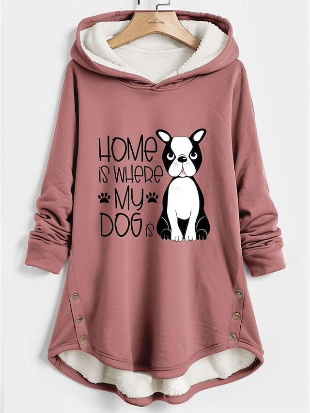 Dog Lover's Cozy Sherpa Fleece Hoodie