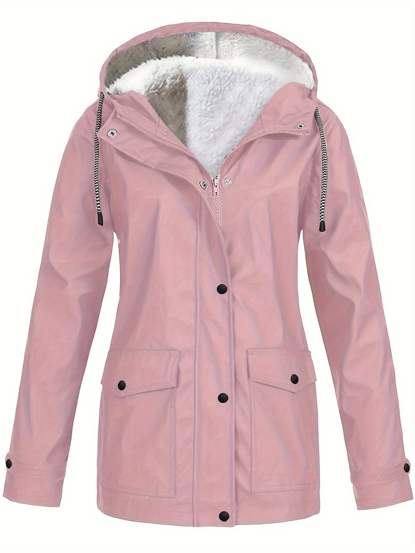Stylish Drawstring Hooded Trench Coat for Women Versatile Outerwear