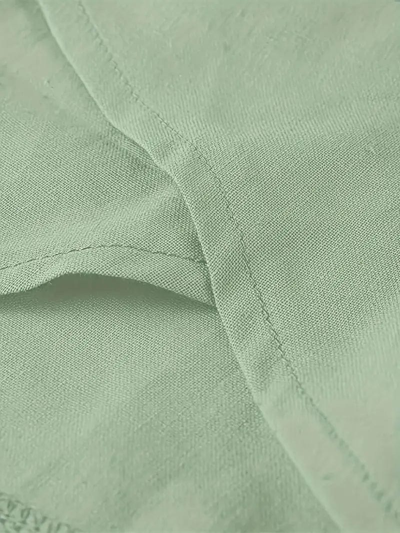 Elastic Cropped Trousers in Solid Color, Comfy Loose Fit for Spring & Summer, Women's Apparel