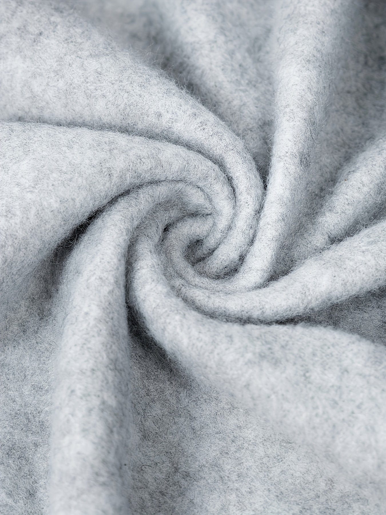 Elastic Hem Fleece Lining Drawstring Hoodie & Jogging Pants Two-Piece Set