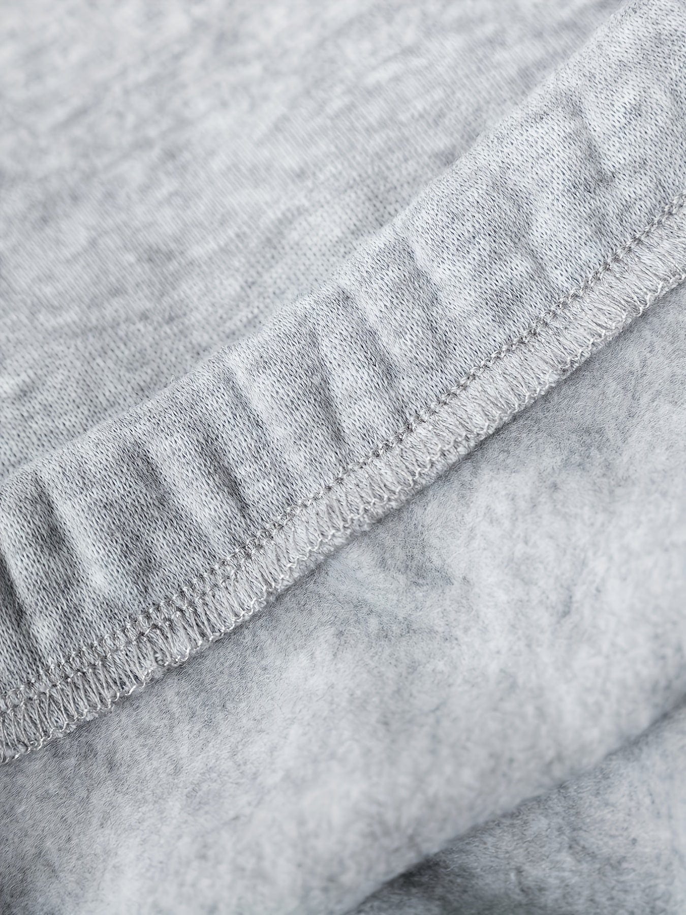 Elastic Hem Fleece Lining Drawstring Hoodie & Jogging Pants Two-Piece Set