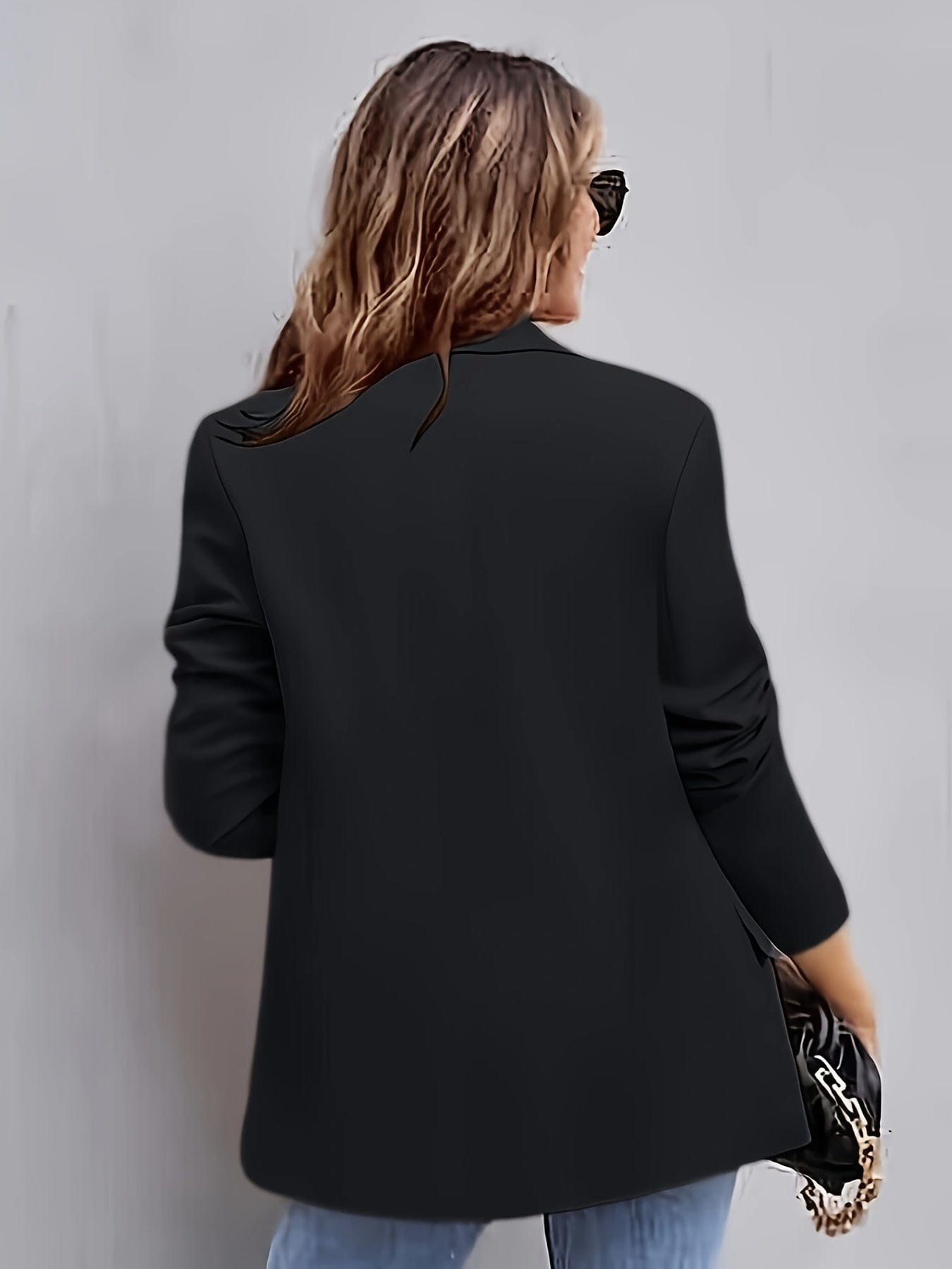 Office Work Lapel Stylish Button Front Blazer