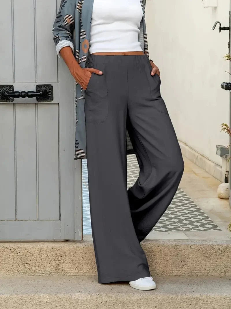 Flared Leg Pants for Women: Stylish High Waist Trousers for Spring and Fall
