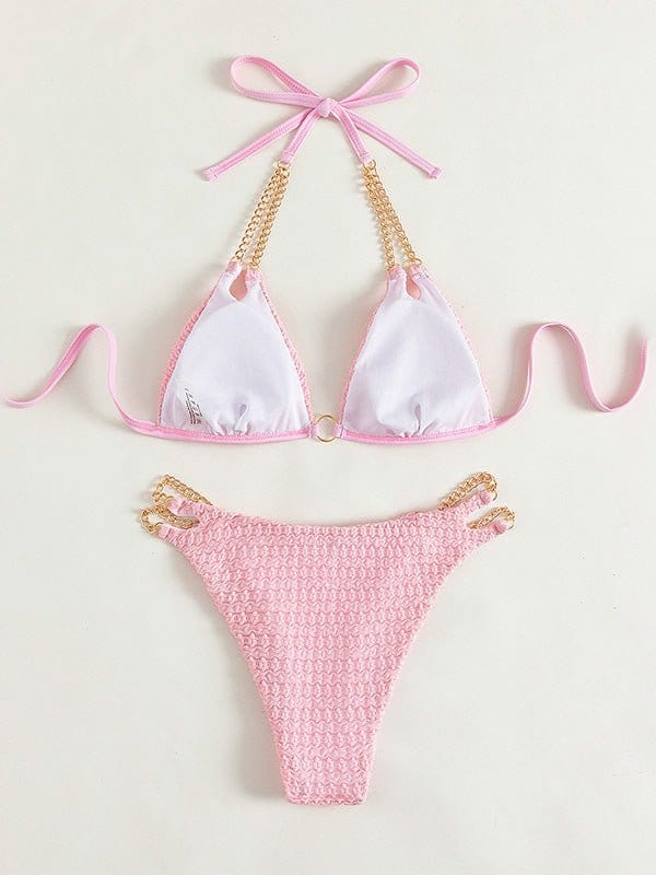 High Waist Chain Two Piece Bikini