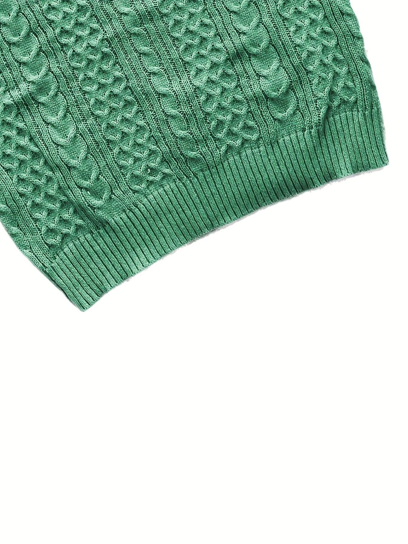 Plus Size Casual Sweater, Women's Plus Solid Jacquard Long Sleeve Notched Neck Slight Stretch Sweater