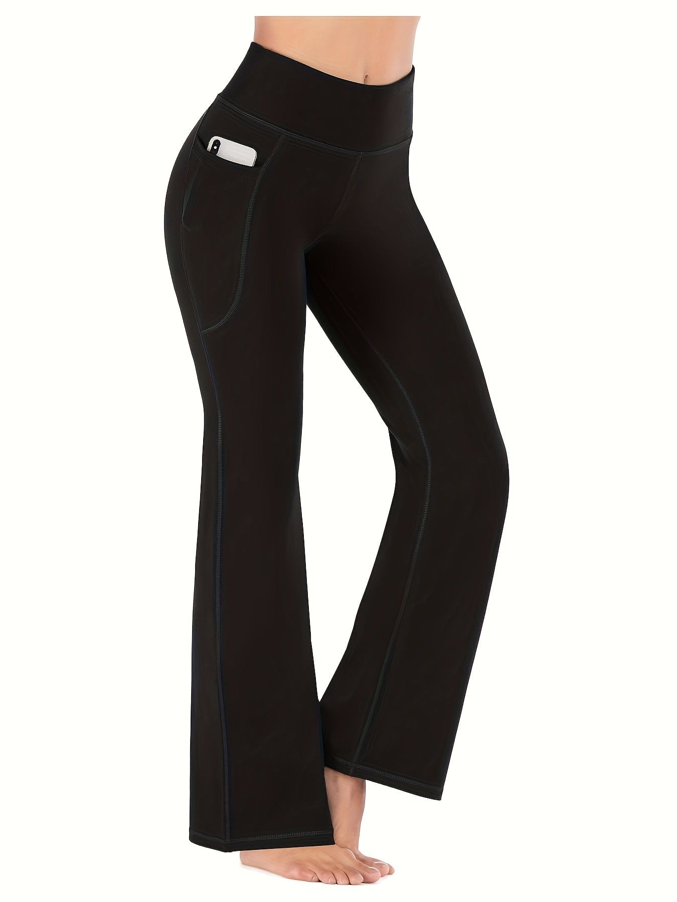 Soft Solid High Stretchy Slim Flare Yoga Leggings Sports Pants