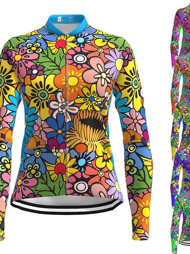 Women's 21grams Long Sleeve Cycling Jersey with Rear Pockets - Stylish and Functional Choice for Female Cyclists
