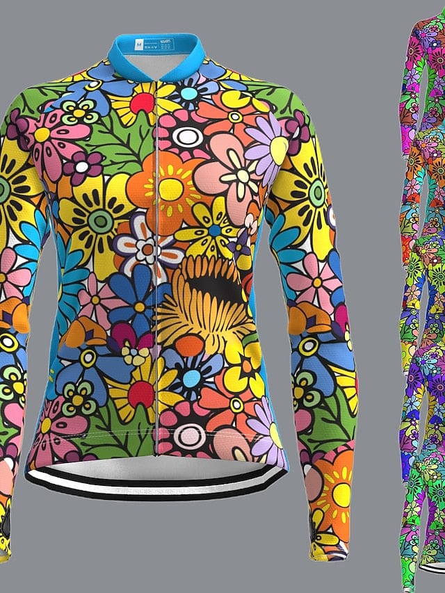 Women's 21grams Long Sleeve Cycling Jersey with Rear Pockets - Stylish and Functional Choice for Female Cyclists
