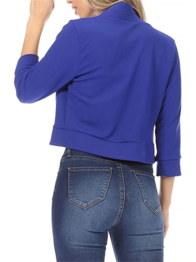 Women's Stylish Warm Winter Blazer - Streetwear Office Jacket