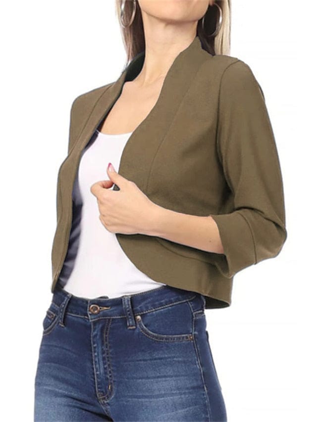 Women's Stylish Warm Winter Blazer - Streetwear Office Jacket