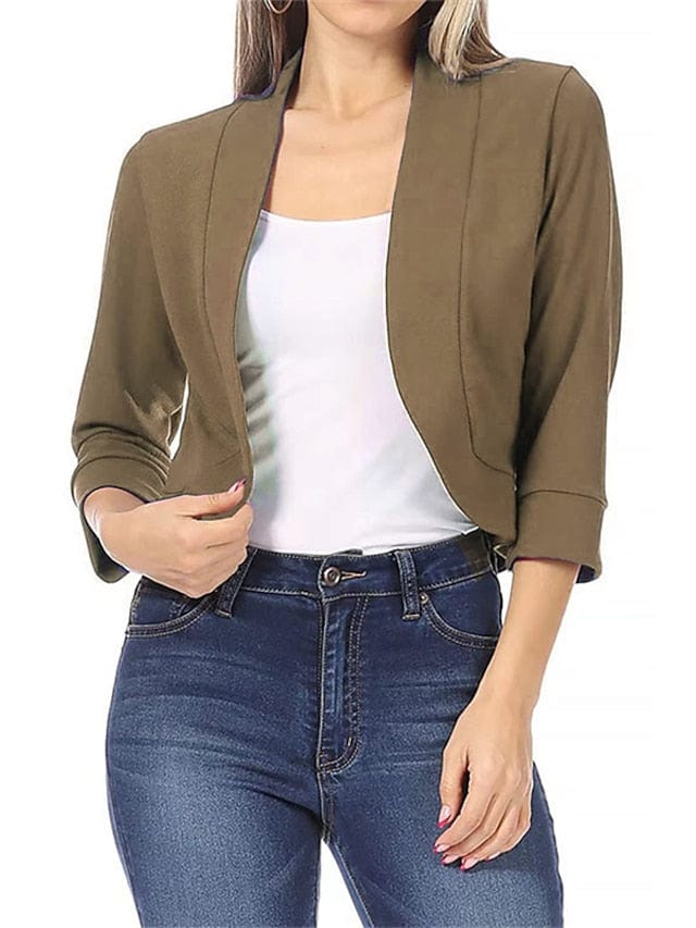 Women's Stylish Warm Winter Blazer - Streetwear Office Jacket