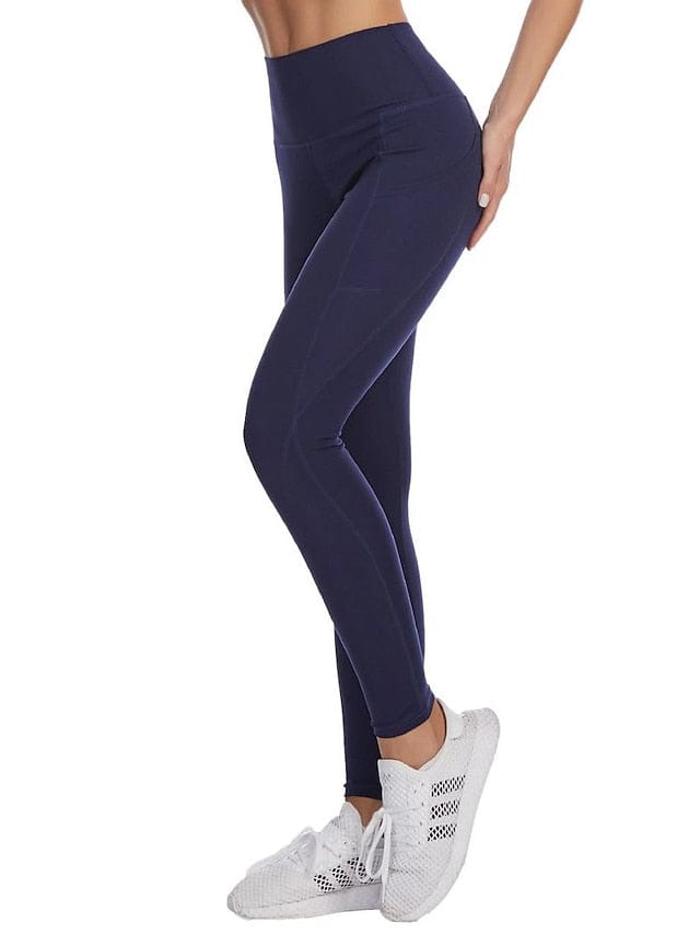 Women's High Waist Compression Leggings with Ruched Butt Lift and Phone Pocket