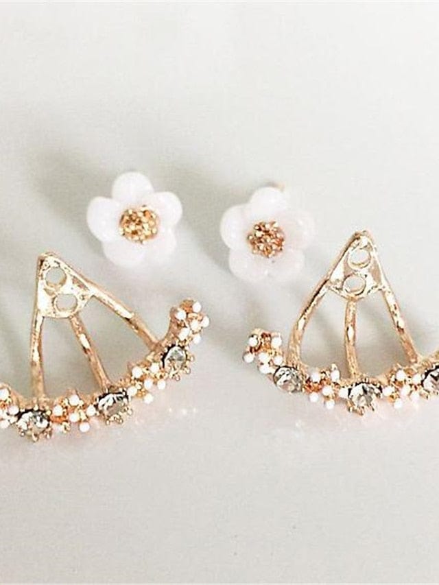 Chic Street Flower Earrings for Women - Versatile Modern Style