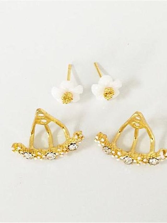 Chic Street Flower Earrings for Women - Versatile Modern Style