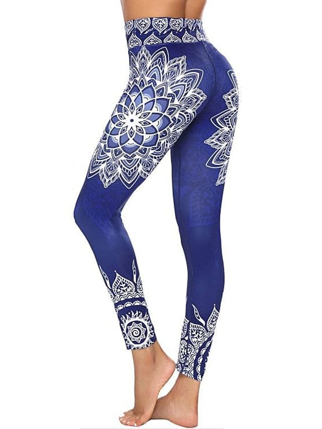 Black High Waist Tummy Control Yoga Leggings for Women