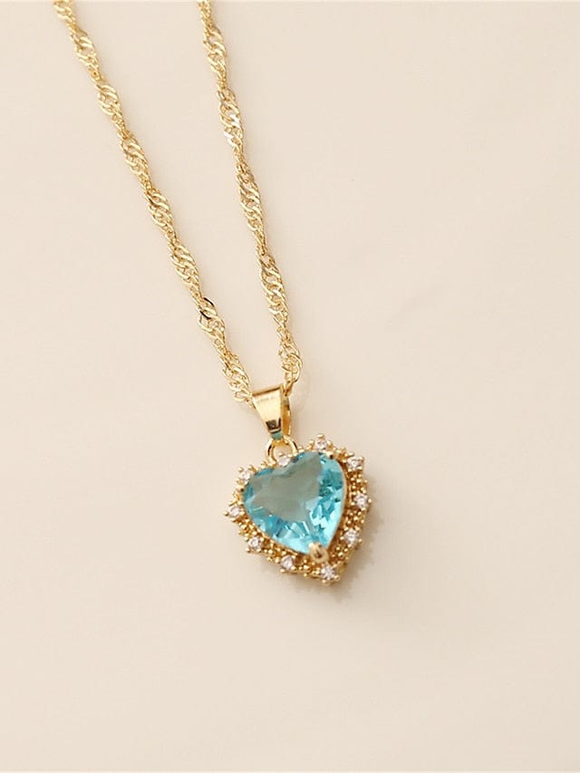 Heart Shaped Women's Outdoor Necklace Fashion Piece