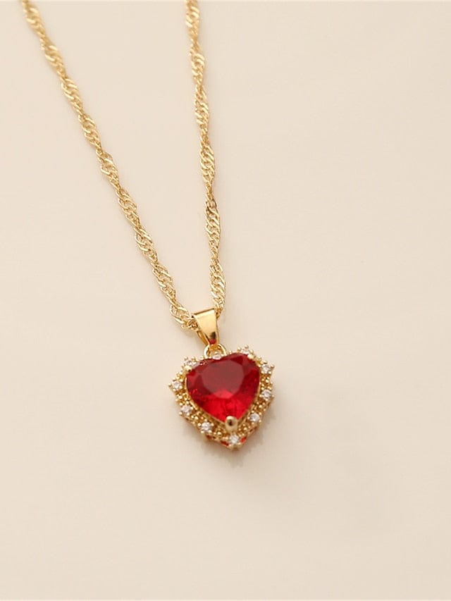 Heart Shaped Women's Outdoor Necklace Fashion Piece
