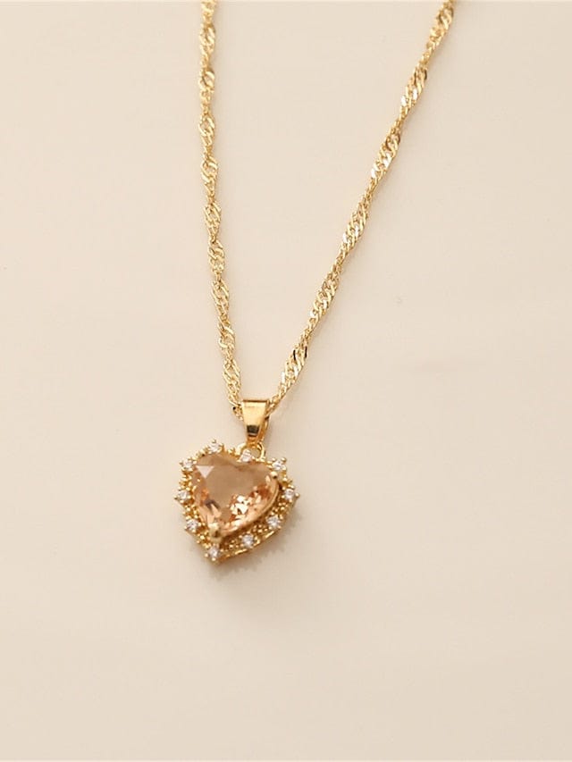 Heart Shaped Women's Outdoor Necklace Fashion Piece