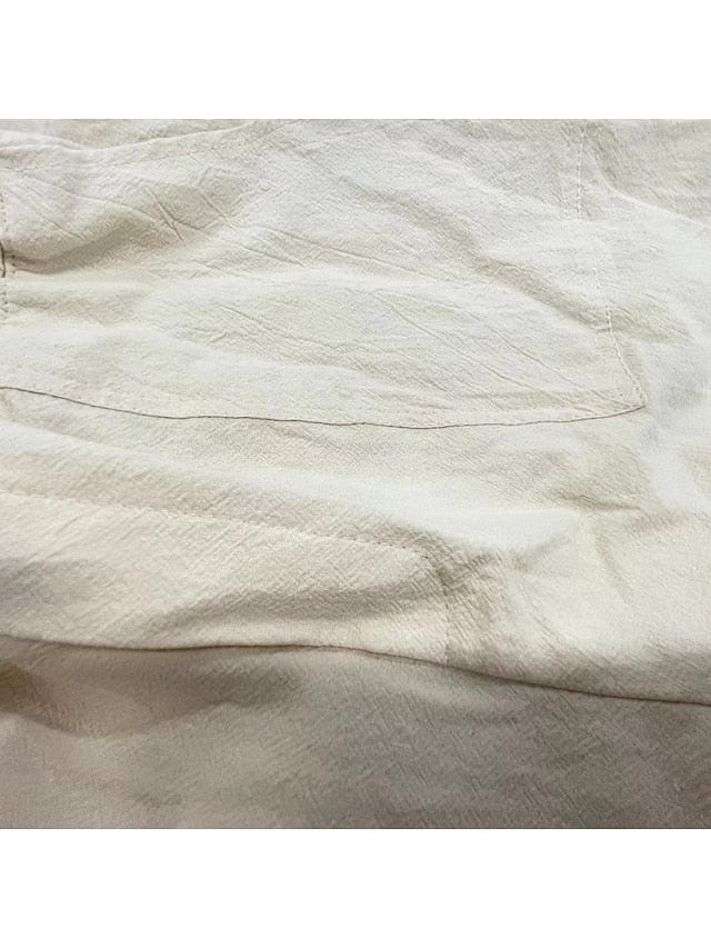 Wide Leg Cotton Faux Linen Pants with Side Pockets for Women