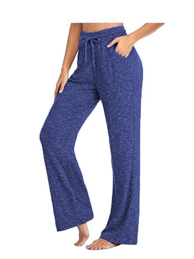Women's High Waist Yoga Pants with Side Pockets - Dark Grey Watermelon Red Black