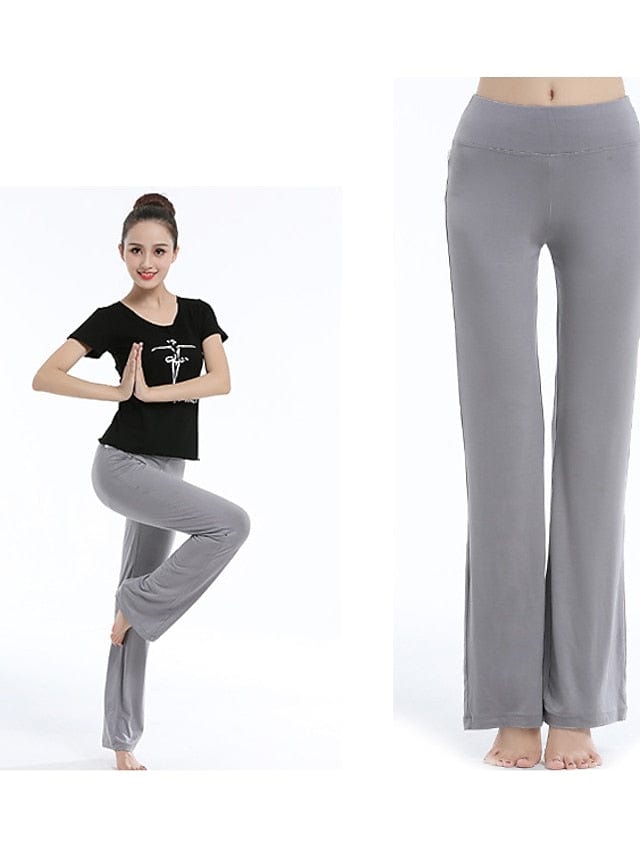 Women's Flare Leg Yoga Pants with Tummy Control and Flared Design