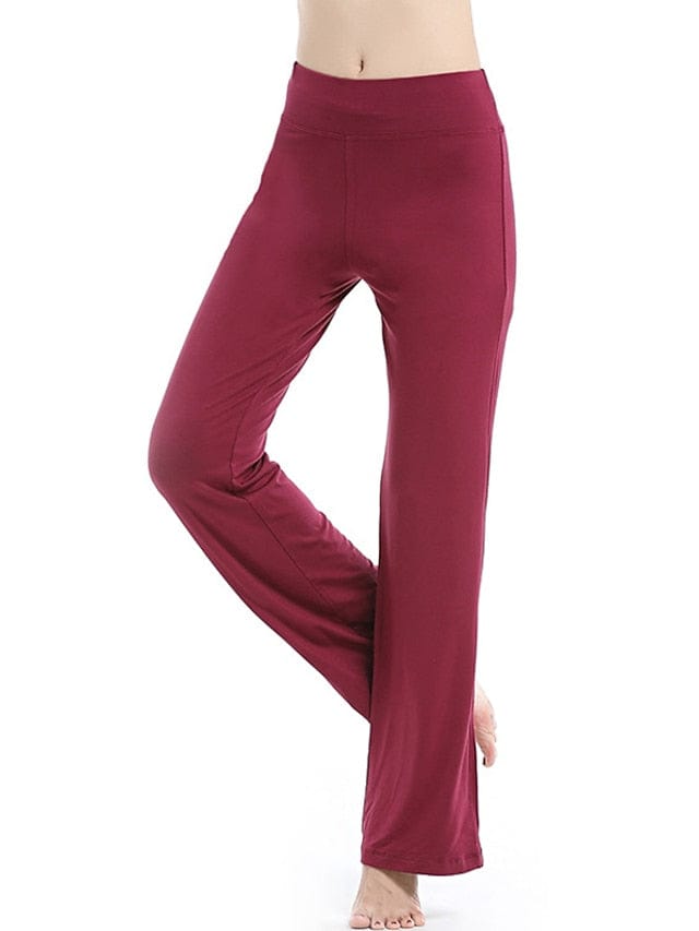 Women's Flare Leg Yoga Pants with Tummy Control and Flared Design