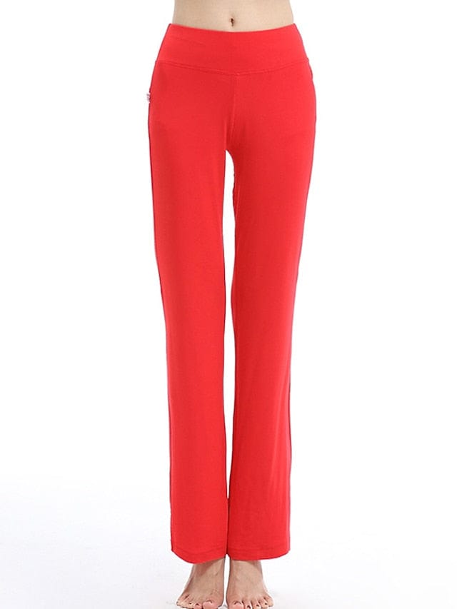 Women's Flare Leg Yoga Pants with Tummy Control and Flared Design