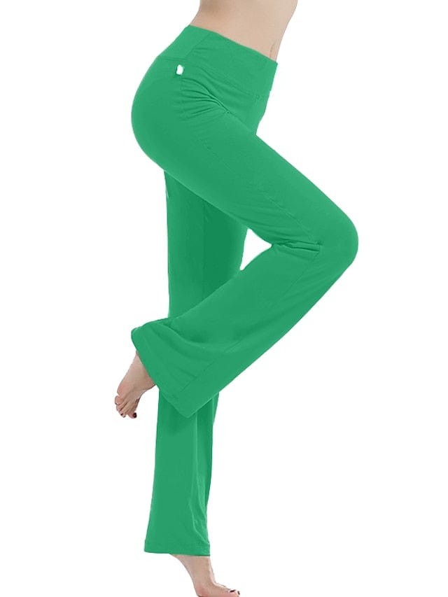 Women's Flare Leg Yoga Pants with Tummy Control and Flared Design