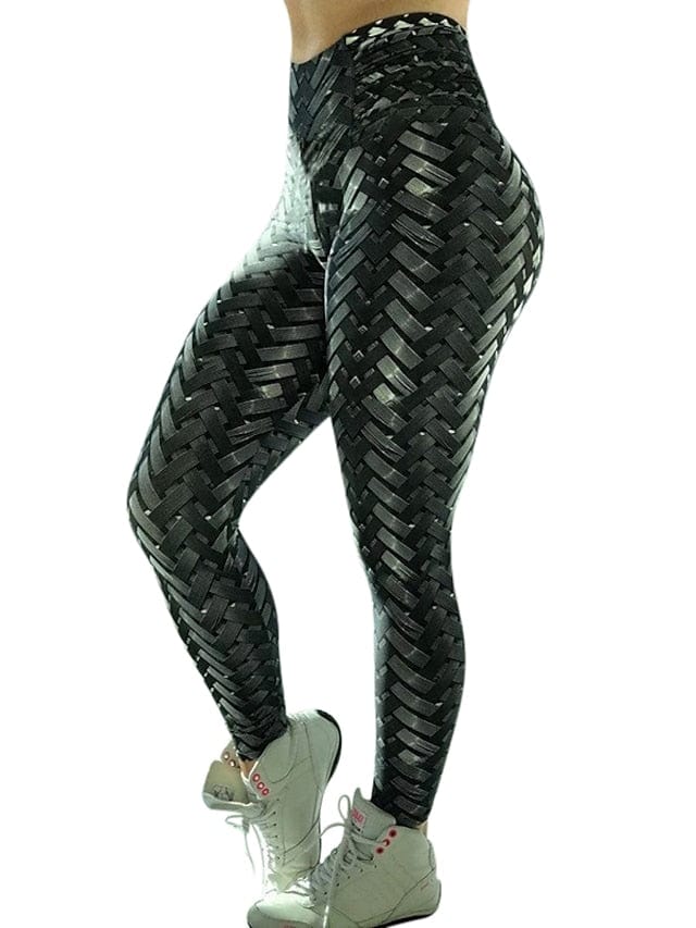 Ultimate Women's High Waist Fitness Leggings: 3D Tummy Control & Butt Lift Gym Running Tights