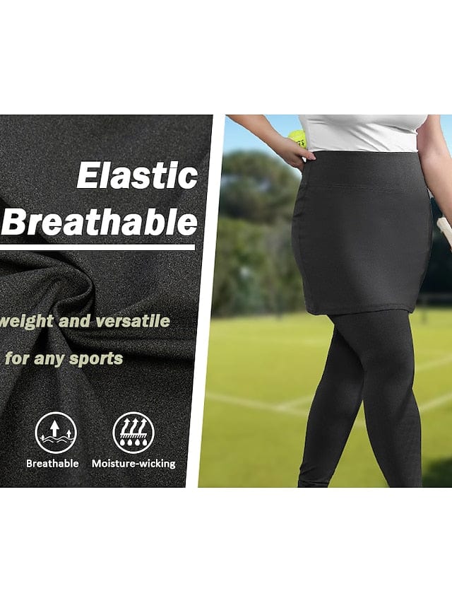Ultimate 2-in-1 Women's Running Skirt Leggings with Phone Pocket