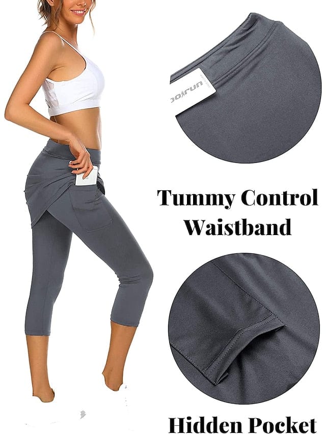 Ultimate 2-in-1 Women's Running Skirt Leggings with Phone Pocket