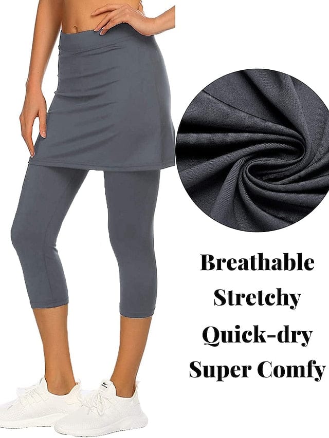 Ultimate 2-in-1 Women's Running Skirt Leggings with Phone Pocket