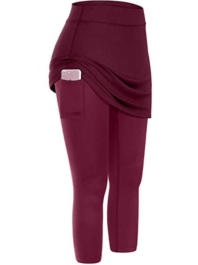 Ultimate 2-in-1 Women's Running Skirt Leggings with Phone Pocket