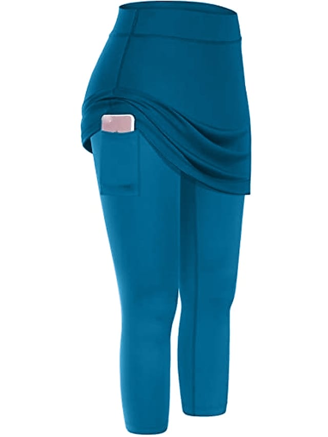 Ultimate 2-in-1 Women's Running Skirt Leggings with Phone Pocket