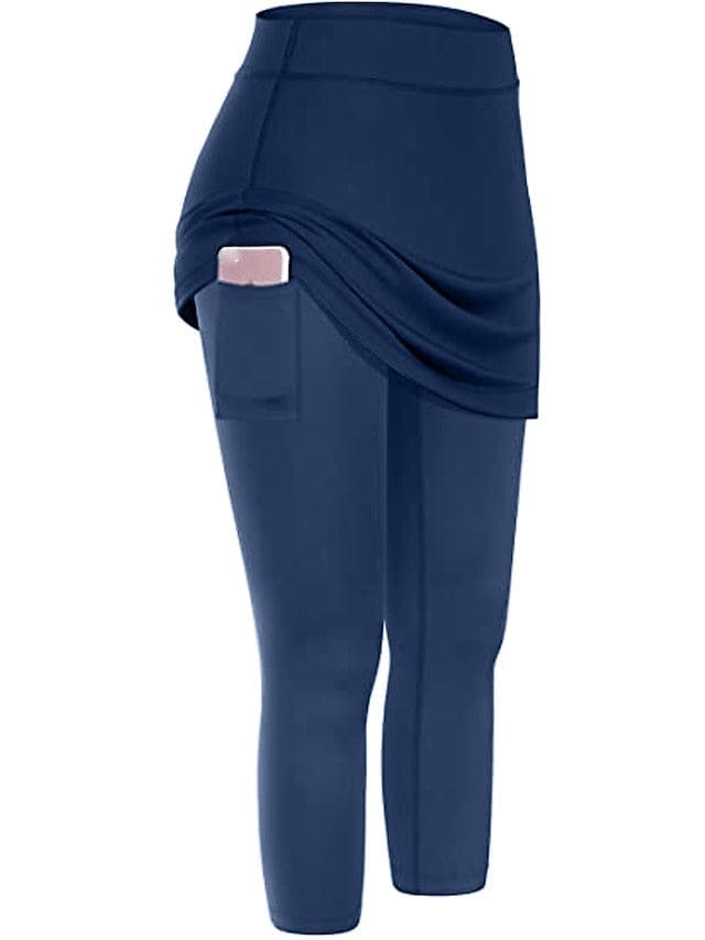 Ultimate 2-in-1 Women's Running Skirt Leggings with Phone Pocket