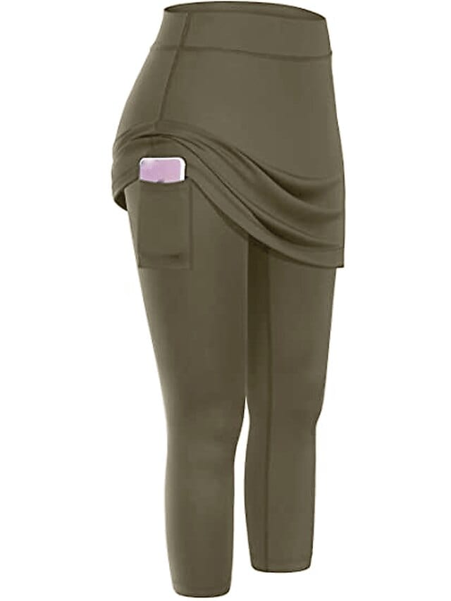 Ultimate 2-in-1 Women's Running Skirt Leggings with Phone Pocket