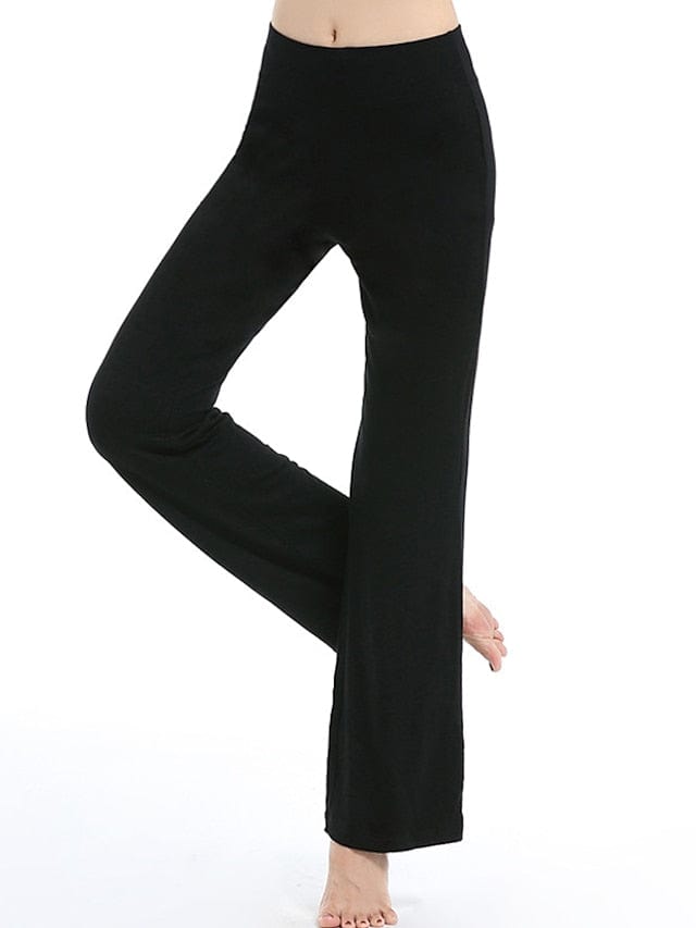 Women's Flare Leg Yoga Pants with Tummy Control and Flared Design